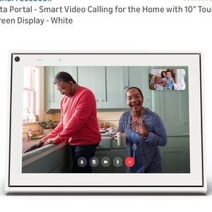 Meta Portal - White Smart Video Calling Tablet